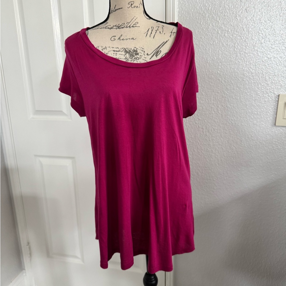 OSO Casuals Pink Relaxed Short Sleeve Tee